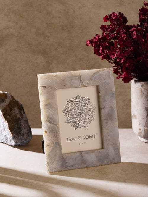 Gauri Kohli Cherish Agate Picture Frame In Sand