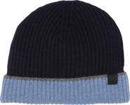 Bruno Magli Cashmere Colorblock Ribbed Knit Beanie