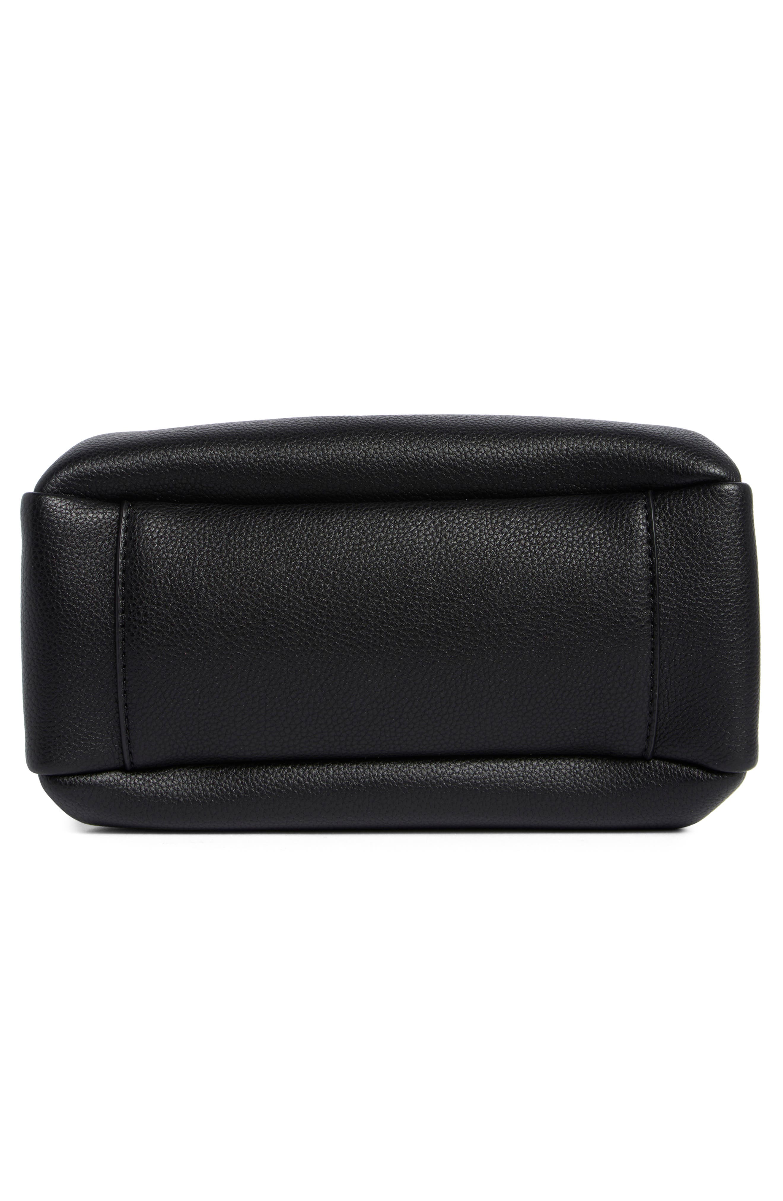 DKNY Bryar Small Satchel, Alternate, color, Black/ Silver