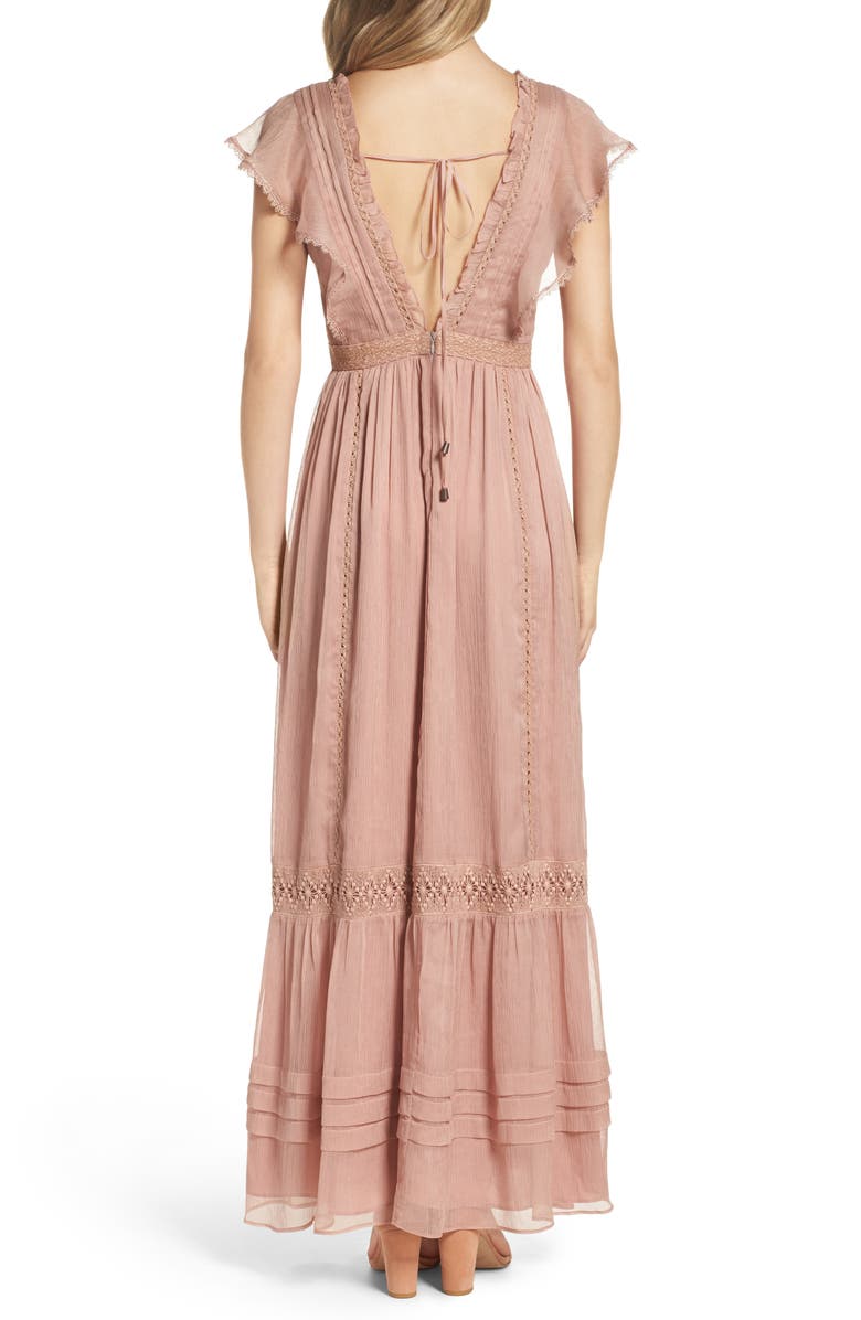 Adelyn Rae Lace Maxi Dress, Alternate, color, 