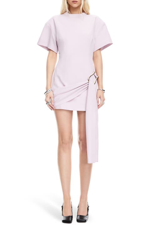 Martini Draped Belt Minidress