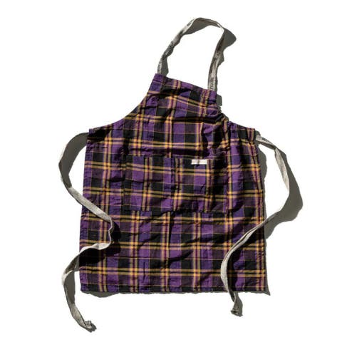 Recycle Cotton Check Apron