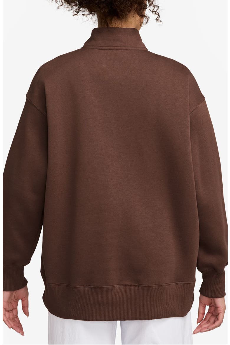 Sportswear Phoenix Oversize Fleece Quarter Zip Top, Alternate, color, FAUNA BROWN/ SAIL
