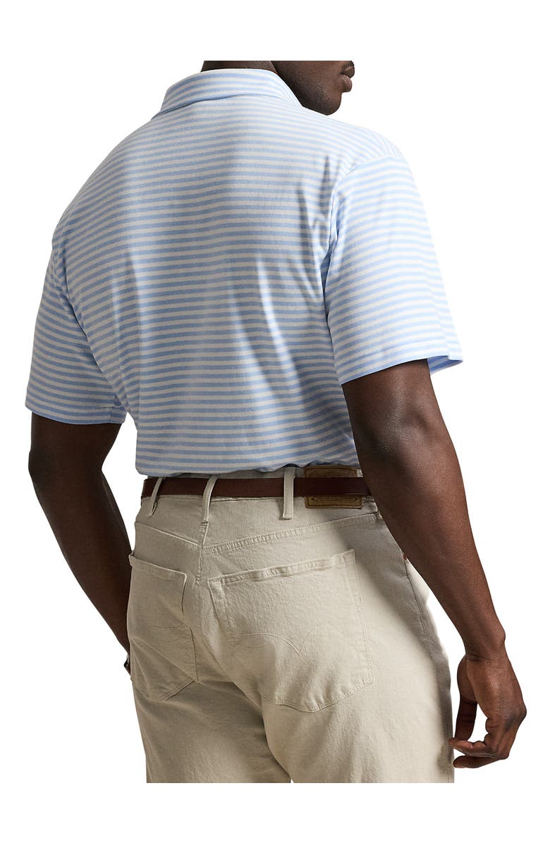 Polo Ralph Lauren Big & Tall Soft Touch Animated Polo Shirt, Alternate, color, Office Blue White