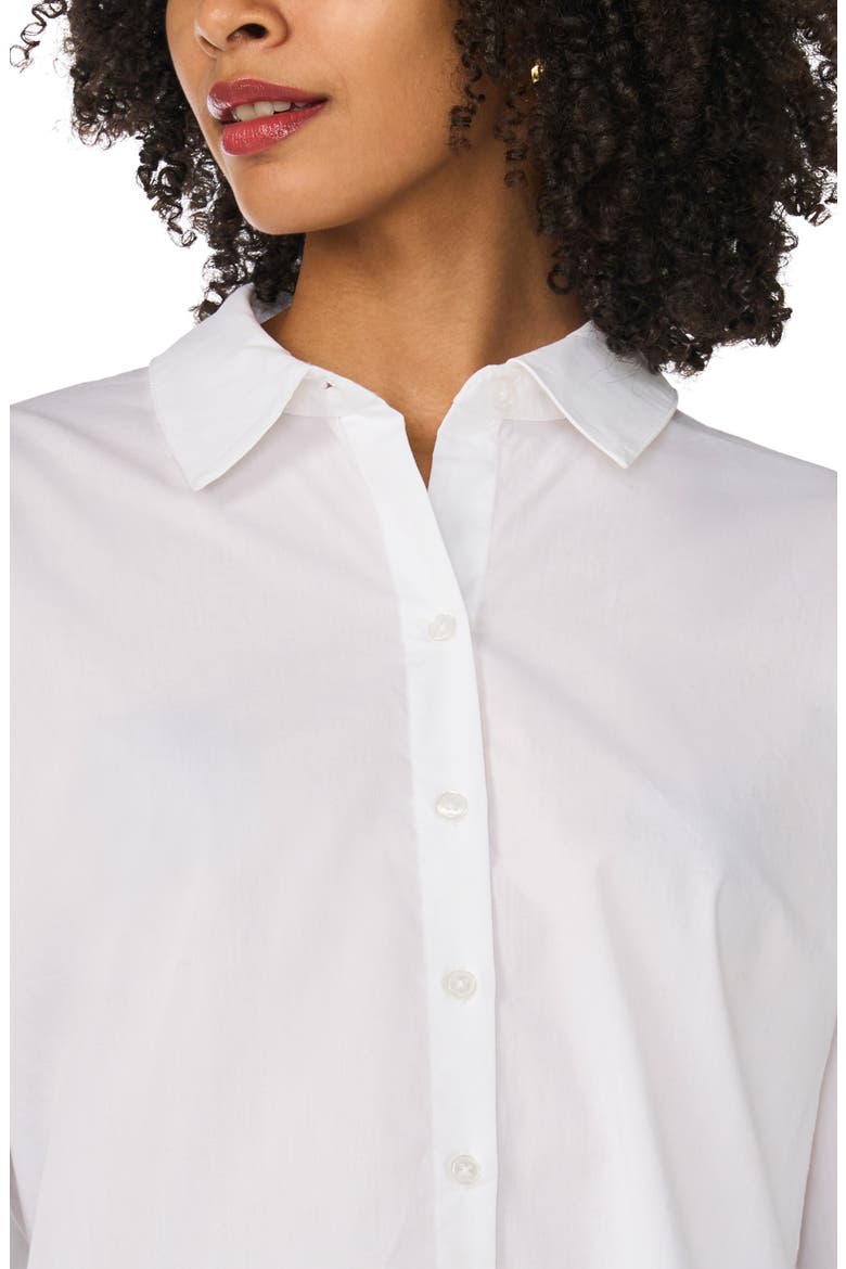 Button Detail Cotton Shirt, Alternate, color, ULTRA WHITE