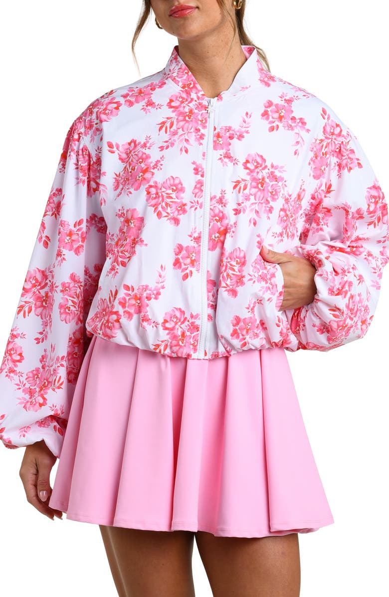 La Blanca Rally Rose Full-Zip Jacket, Main, color, White