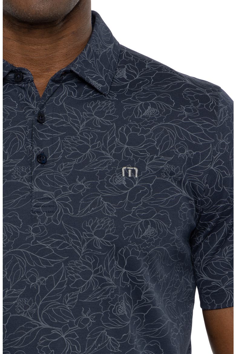 Monstera Print Piqué Polo, Alternate, color, TOTAL ECLIPSE