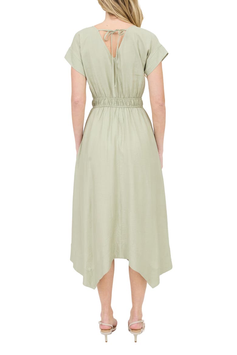 Asymmetric Shift Dress, Alternate, color, LIGHT OLIVE
