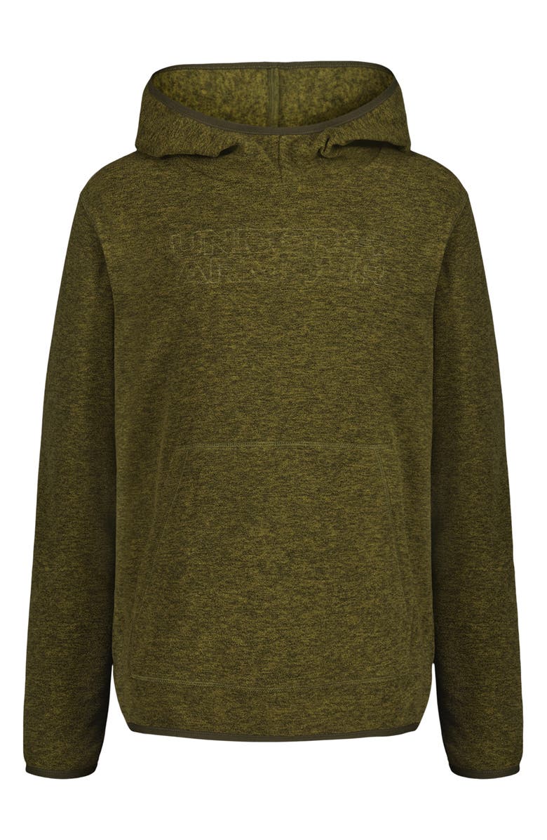 Under Armour Kids' Hundo Hoodie, Main, color, Canteen Green