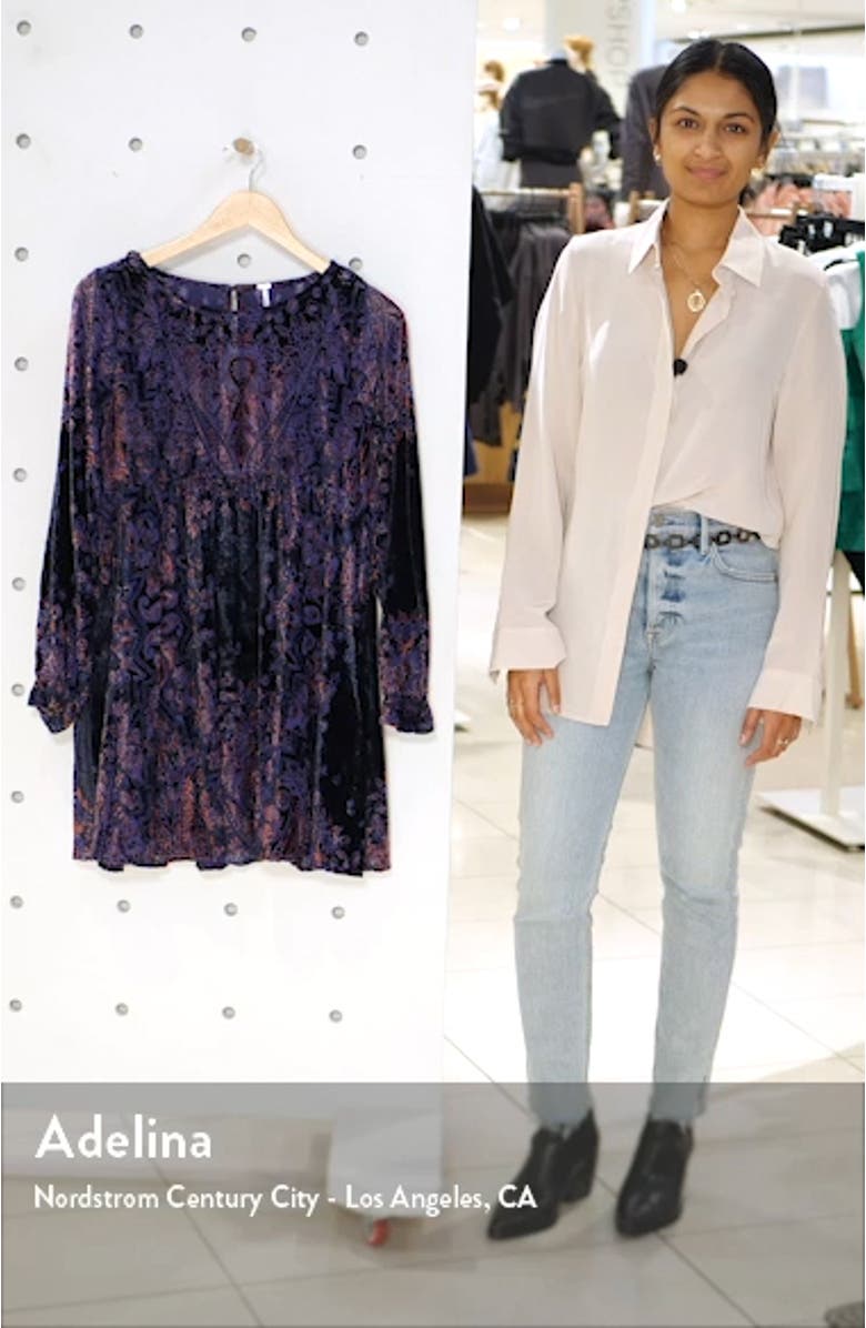 Mirror, Mirror Long Sleeve Velvet Minidress, sales video thumbnail