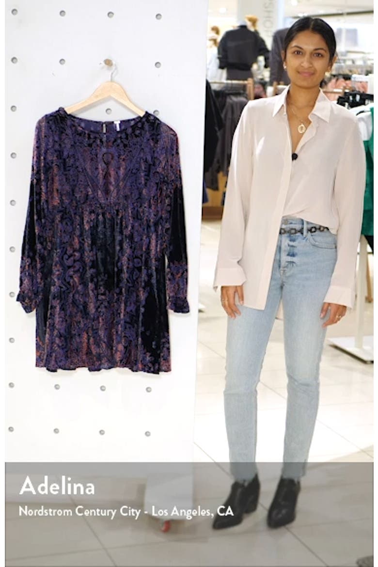 Mirror, Mirror Long Sleeve Velvet Minidress video
