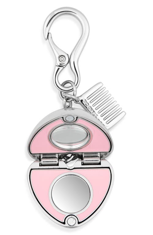 Stand Oil Heart Mirror Key Ring In Silver