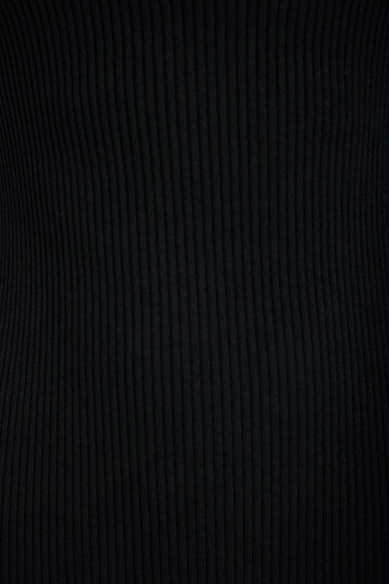 Azura Crisscross Back Sleeveless Rib Knit Bodycon Midi Sweater Dress, Alternate, color, Black