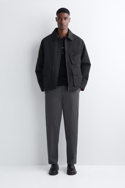 Cotton Regular-Fit Tapered Chinos