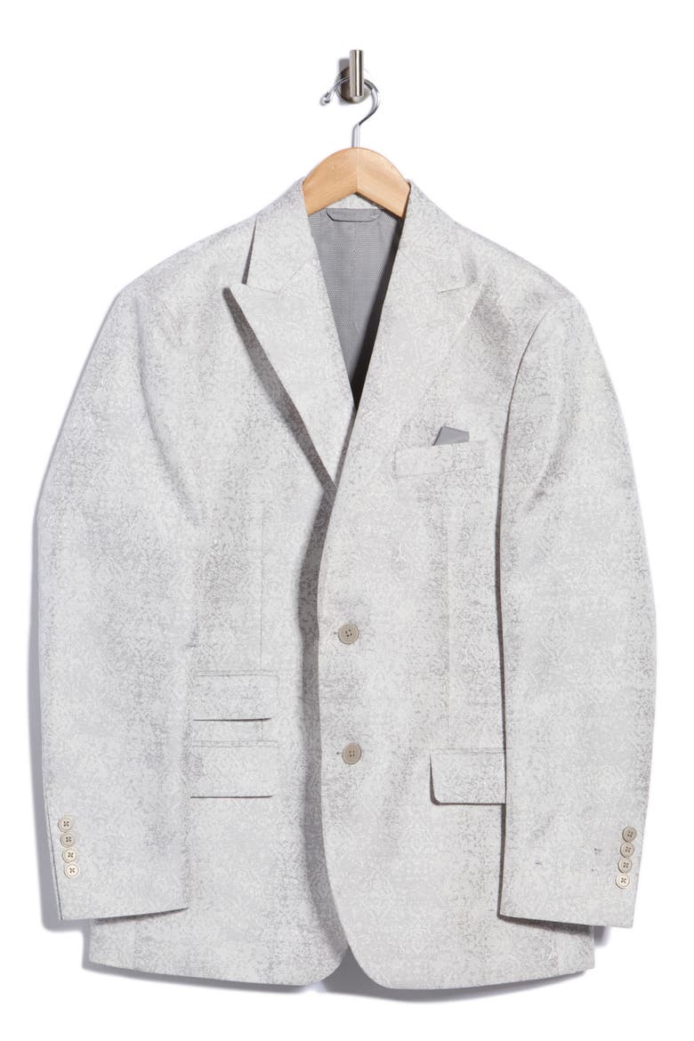 Paisley Jacquard Sport Coat, Main, color, SILVER