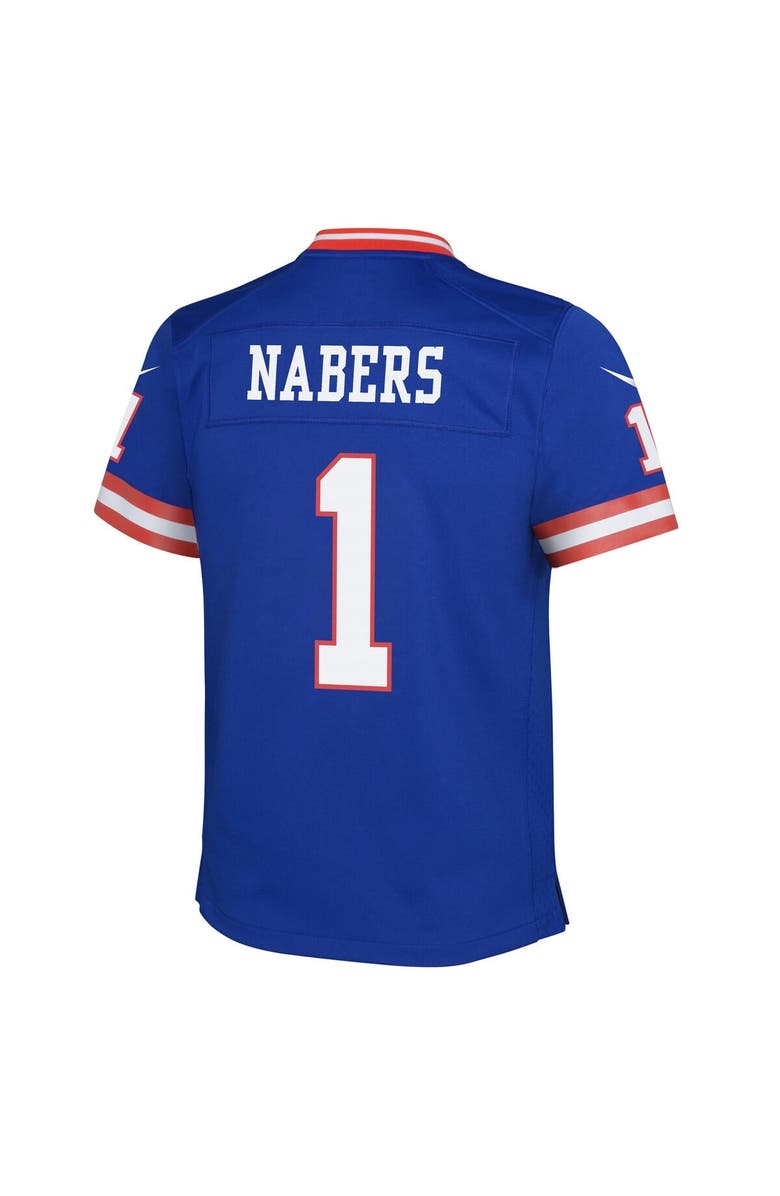 Nike Youth Nike Malik Nabers Royal New York Giants Alternate Game Jersey, Alternate, color, Royal