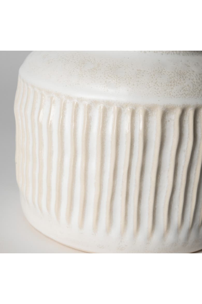 Judy Eggshell Ceramic Vase, Alternate, color, Cream
