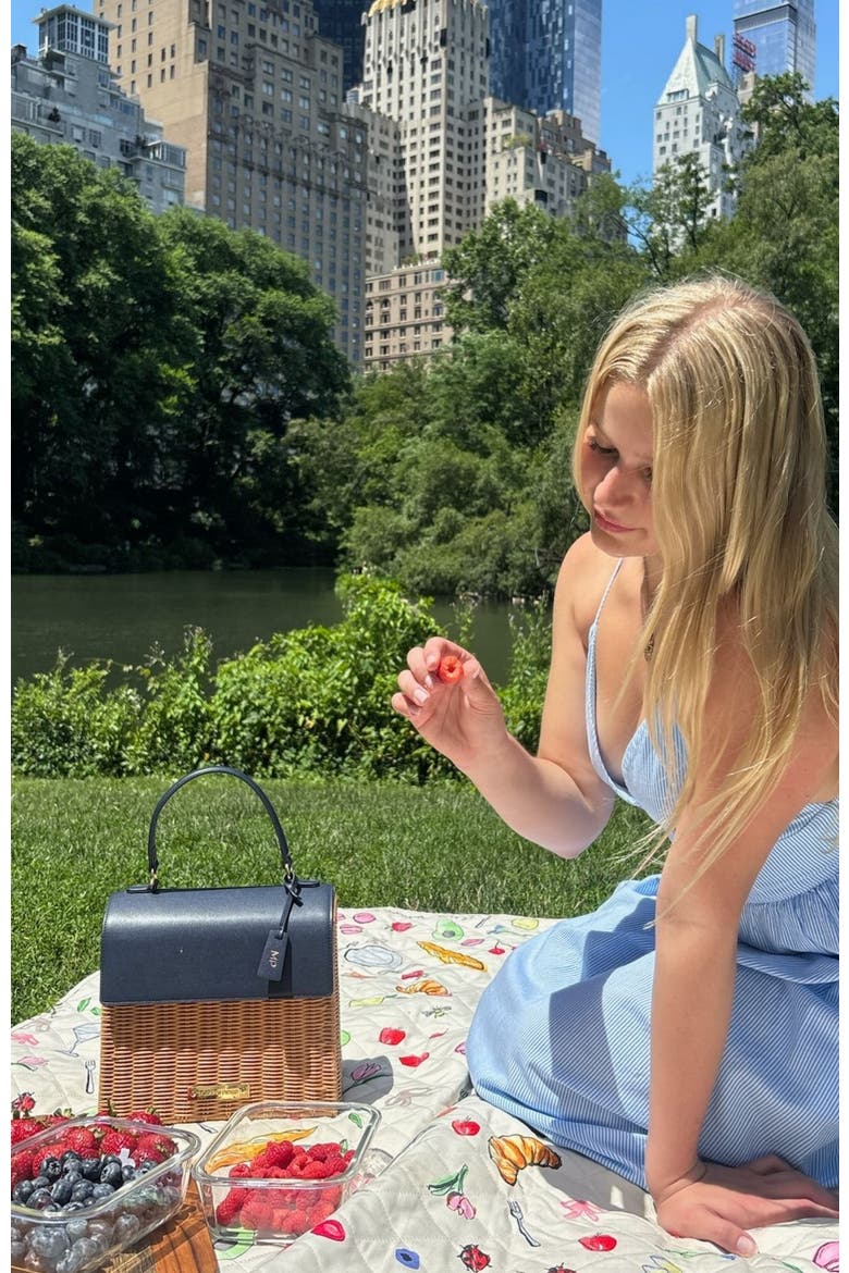 THE PICNIC BLANKET, Alternate, color, Cream Base with pastel colors