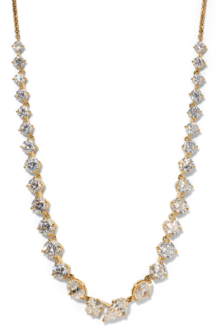 Lucia Frontal Necklace, Main, color, GOLD