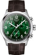 Tissot Chrono L Croc-Embossed Leather Strap Watch, 42mm