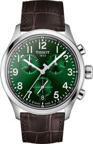 Tissot Chrono L Croc-Embossed Leather Strap Watch, 42mm