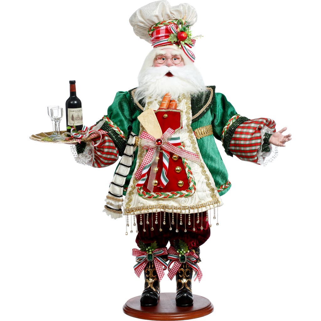 Mark Roberts Italian Chef Santa In Green