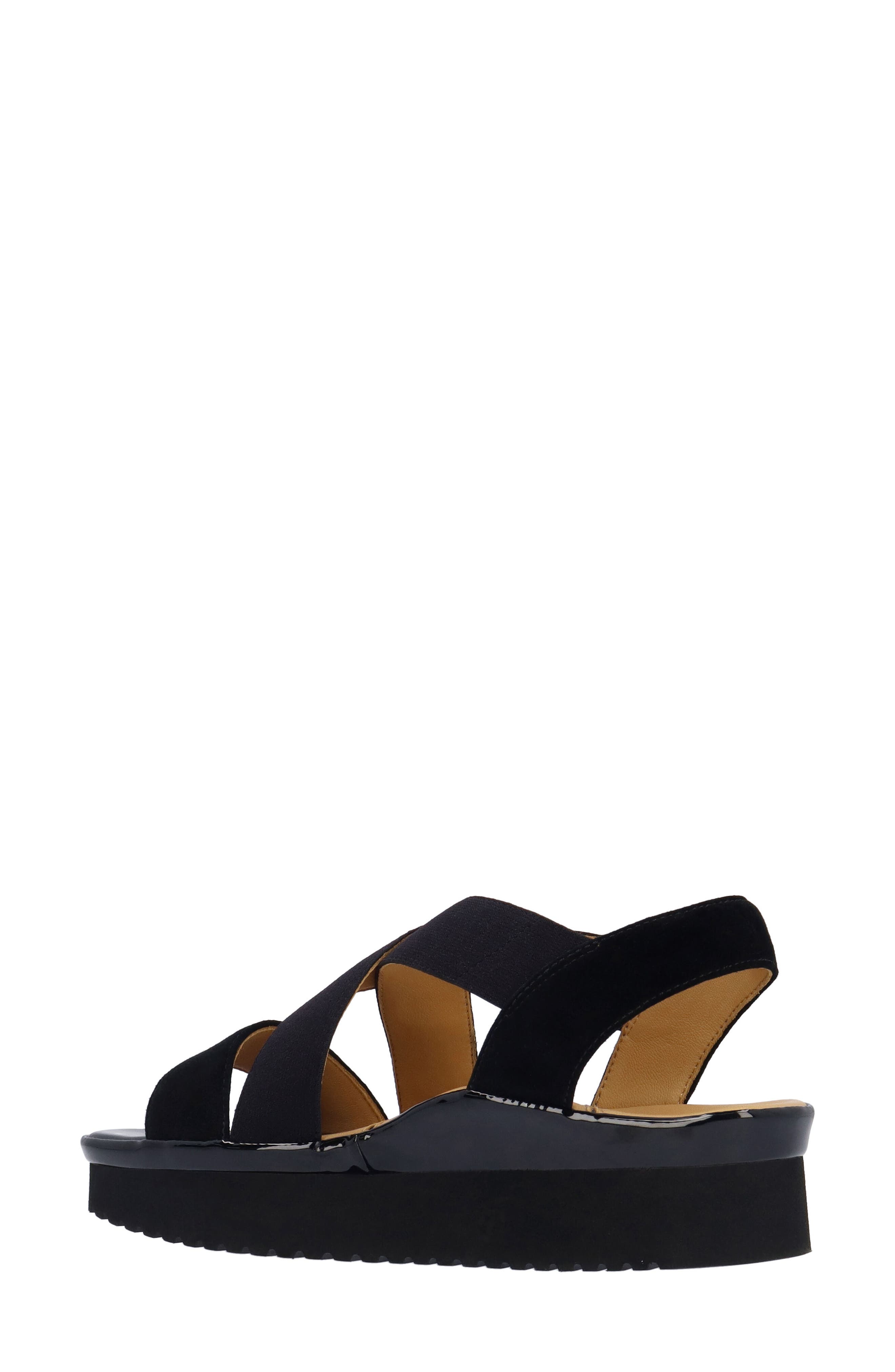 L'Amour des Pieds Aizling Ankle Strap Sandal, Alternate, color, Black