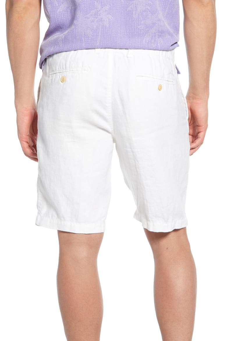 Linen The Good Life Linen Shorts, Alternate, color, WHITE