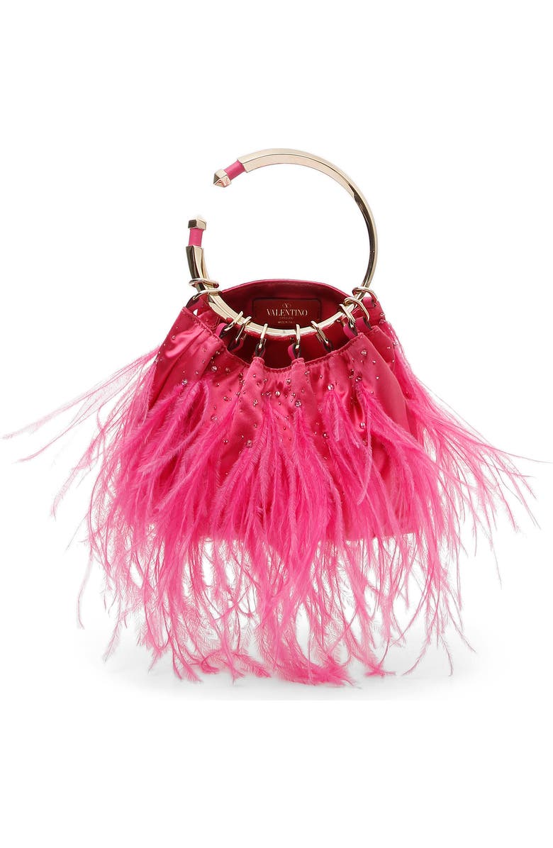 Valentino Garavani Bebop Loop Handle Clutch, Main, color,