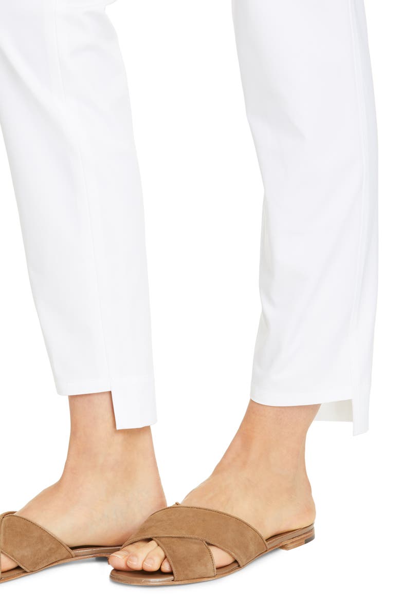 Lafayette 148 New York Manhattan Fundamental Step Hem Slim Pants, Alternate, color, White