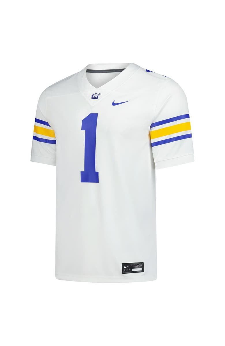 Nike Men's Nike #1 White Cal Bears Untouchable Replica Game Jersey, Alternate, color, White