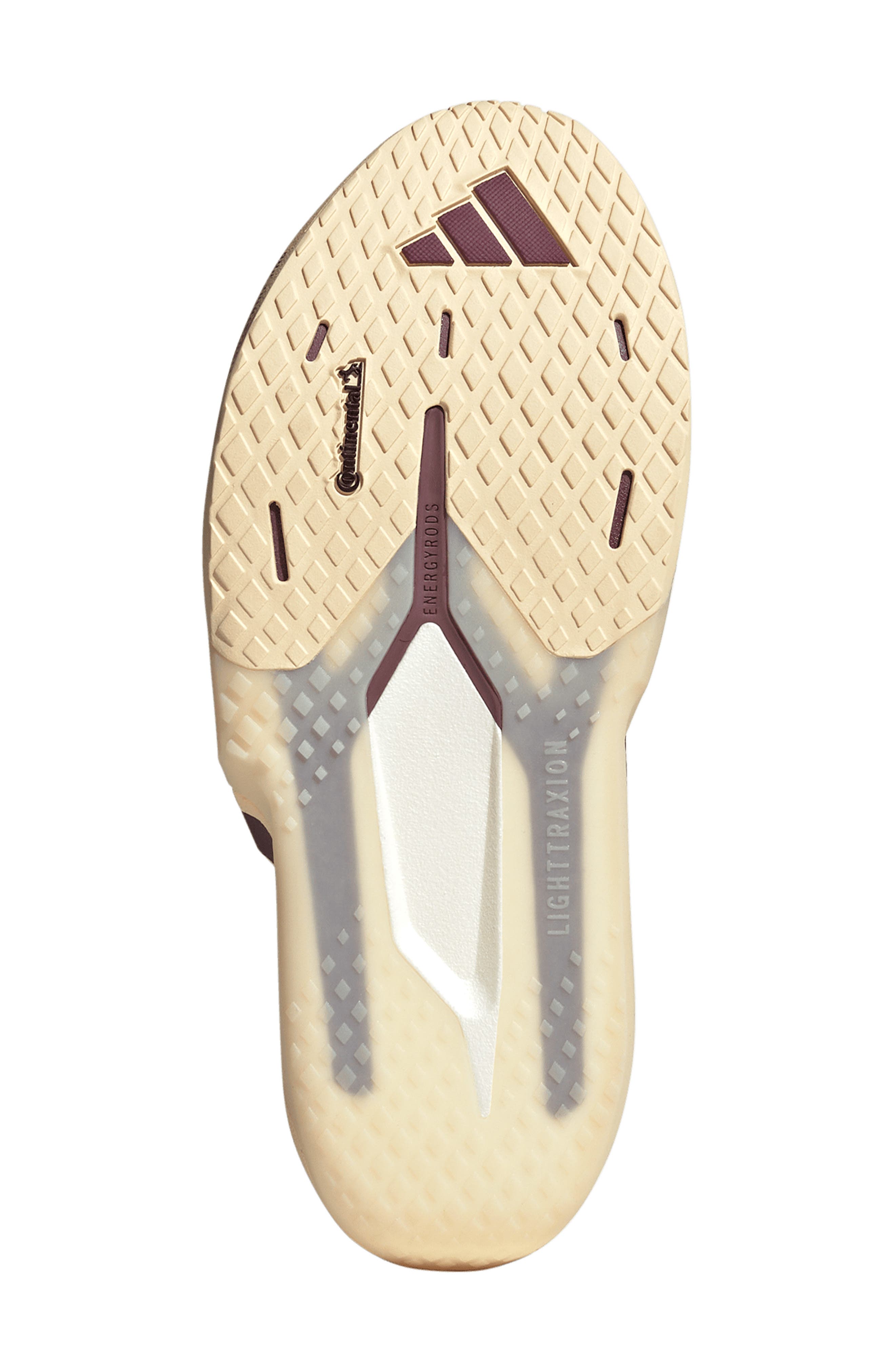 Adizero Dropset Pro Training Shoe, Alternate, color, VANILLA/ MAROON/ VANILLA