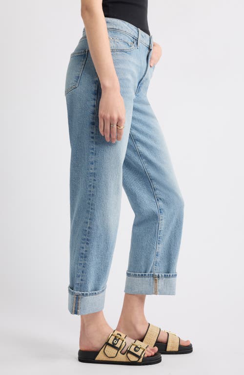 Treasure & Bond Cuffed High Waist Wide Leg Jeans In Brown