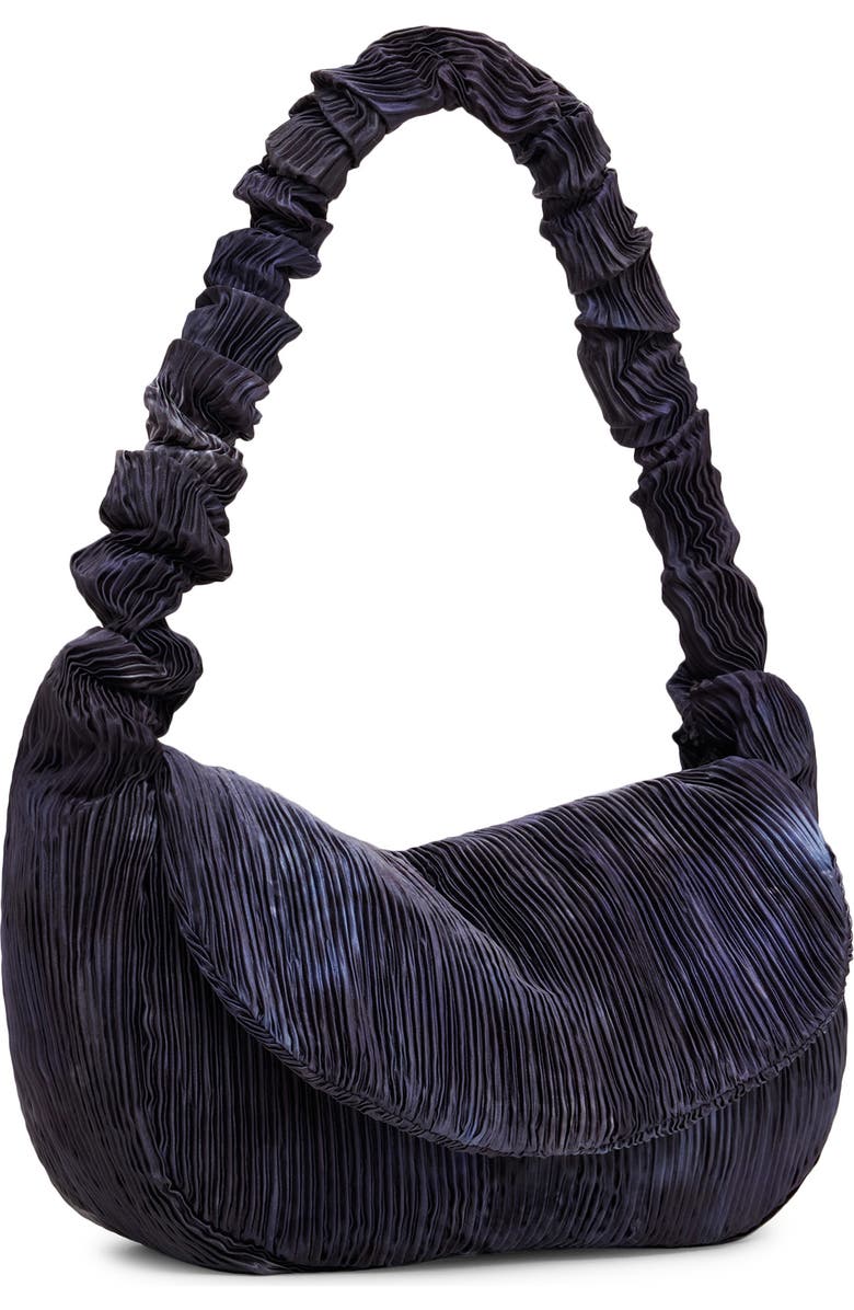 Desigual x Collina Strada Batik Pattern Plissé Shoulder Bag, Alternate, color, Dark Blue