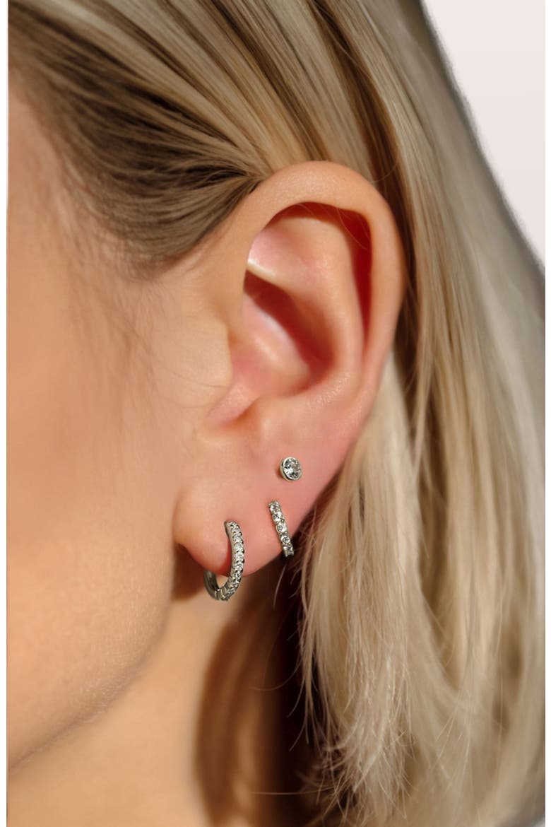 Pavé-All-Day Hoops, Alternate, color, Yellow Gold