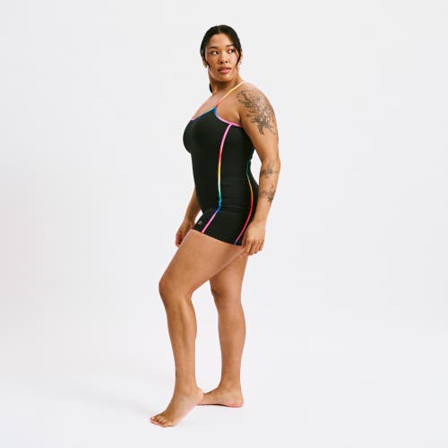 Tomboyx 3.5-inch Skinny Strap Swim Unisuit In Black