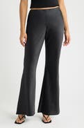 Open Edit Bias Satin Low Rise Flare Pants