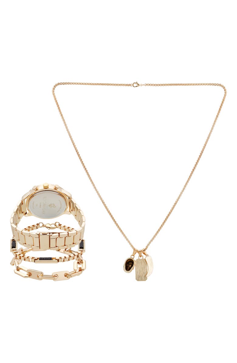 Rocawear Bracelet Watch, Bracelets & Necklace Gift Set, 49mm, Alternate, color,