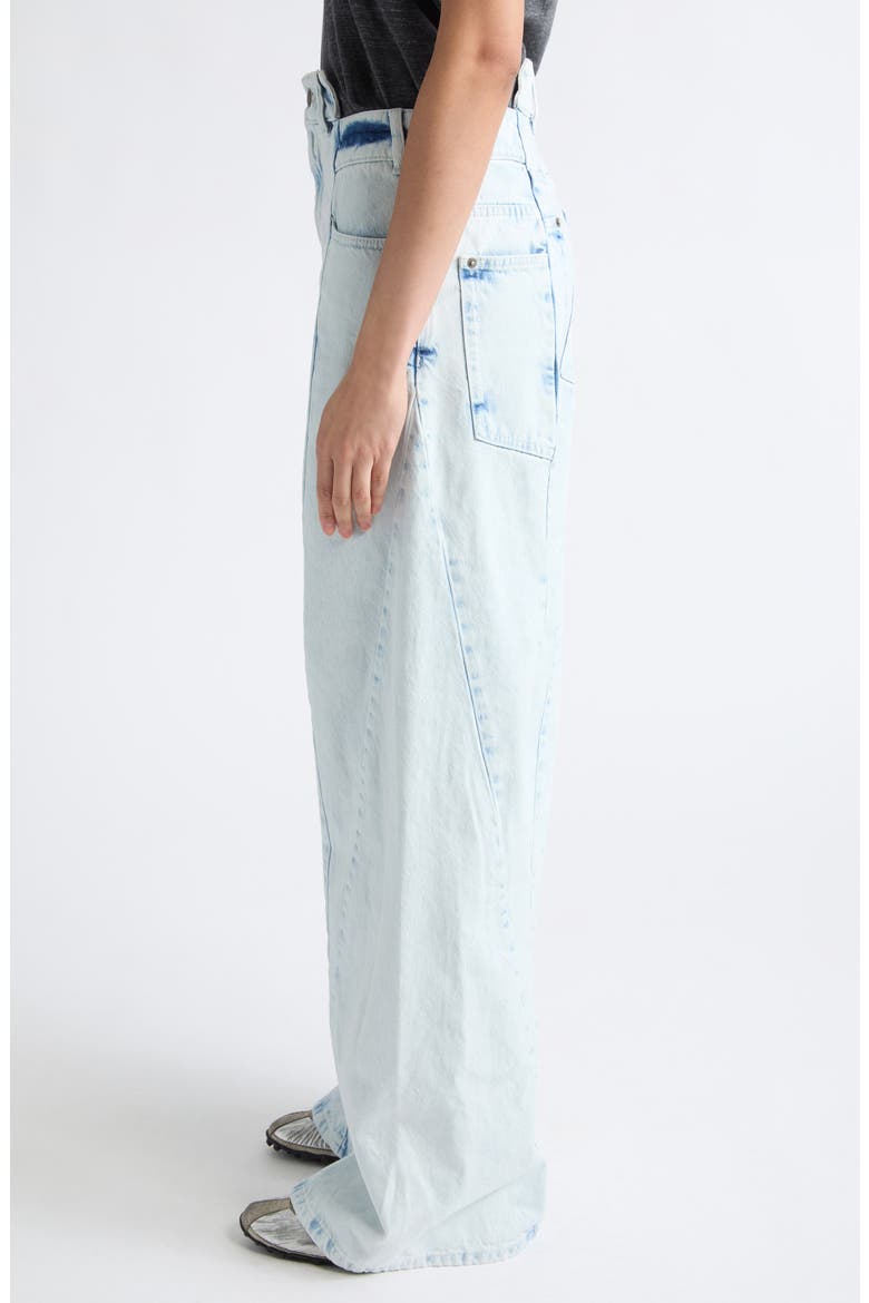 Décortiqué Wide Leg Jeans, Alternate, color, BLEACHED INDIGO BLUE