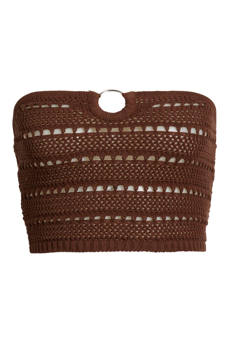 Oriana O-Ring Tube Top, Alternate, color, BROWN
