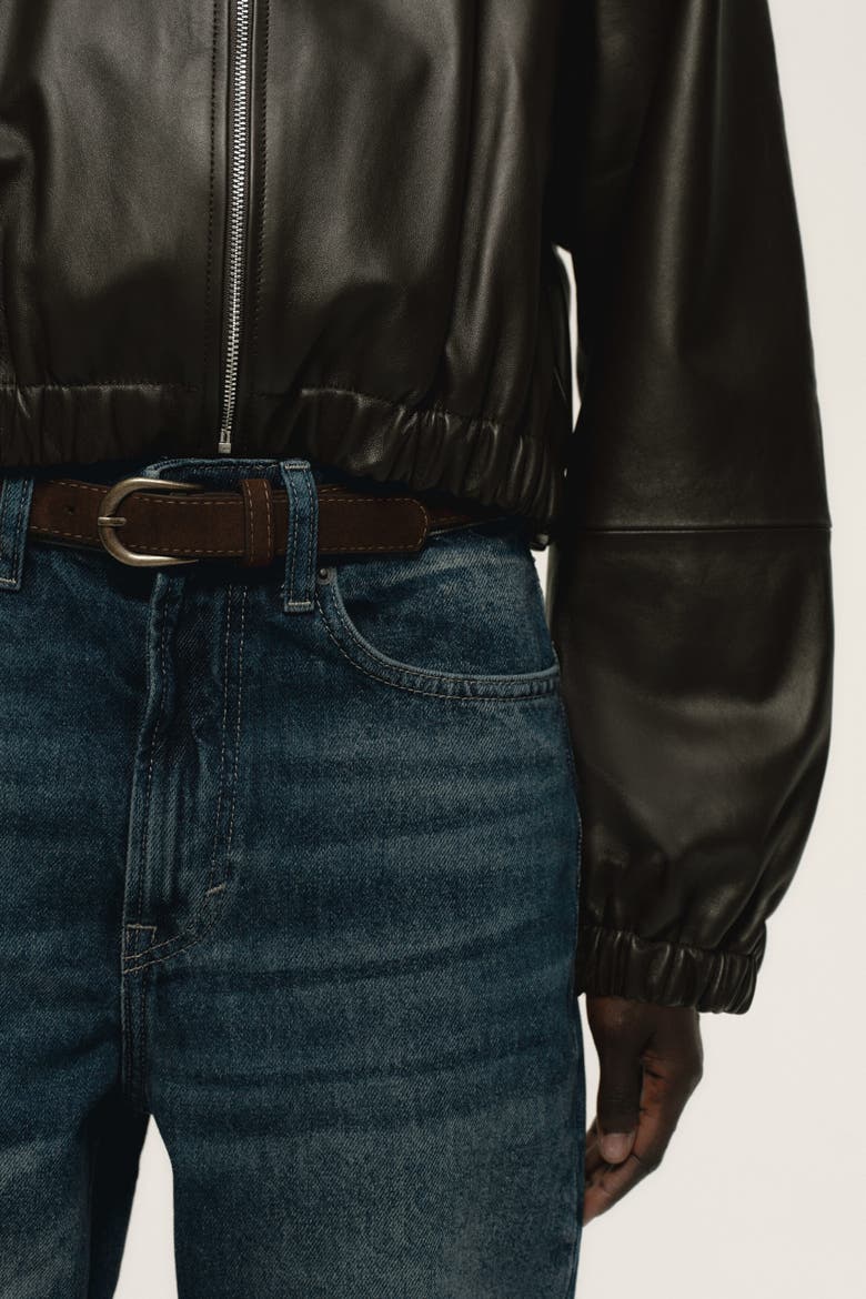 Straight High Jeans, Alternate, color, Washed denim blue