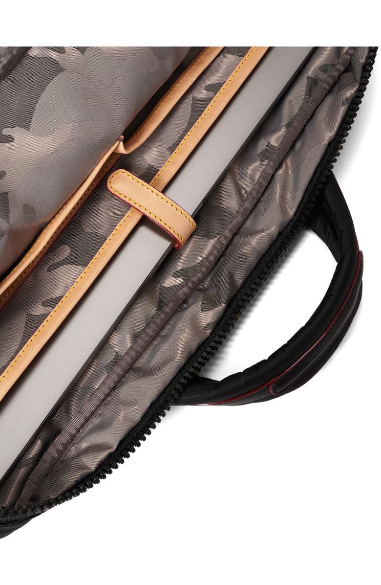 MZ Wallace Black Bleeker Slim Briefcase, Alternate, color,