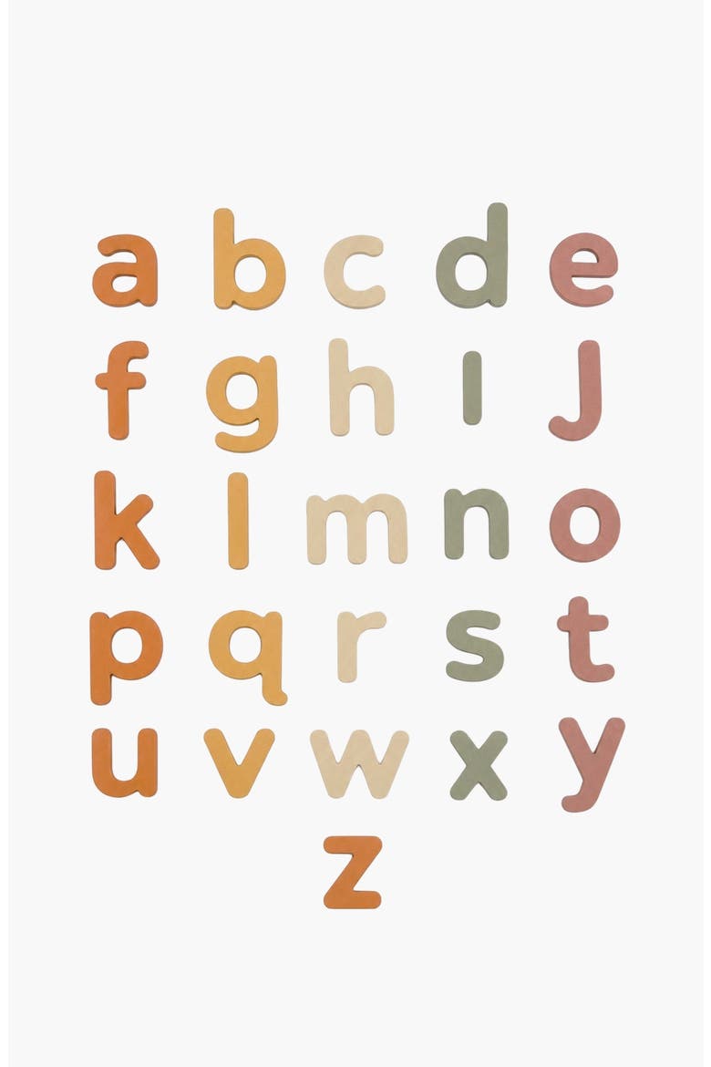 Lowercase Silicone Magnetic Letters, Main, color, Neutral