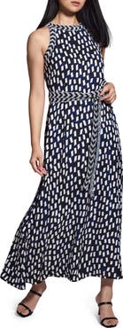 NIC+ZOE Becca Starry Sky Embroidered Trim Maxi Dress