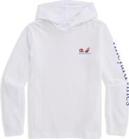 vineyard vines Kids' Football Field Graphic Hoodie Tee
