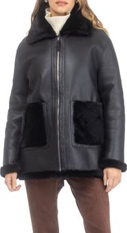 GORSKI Reversible Genuine Shearling Short Jacket