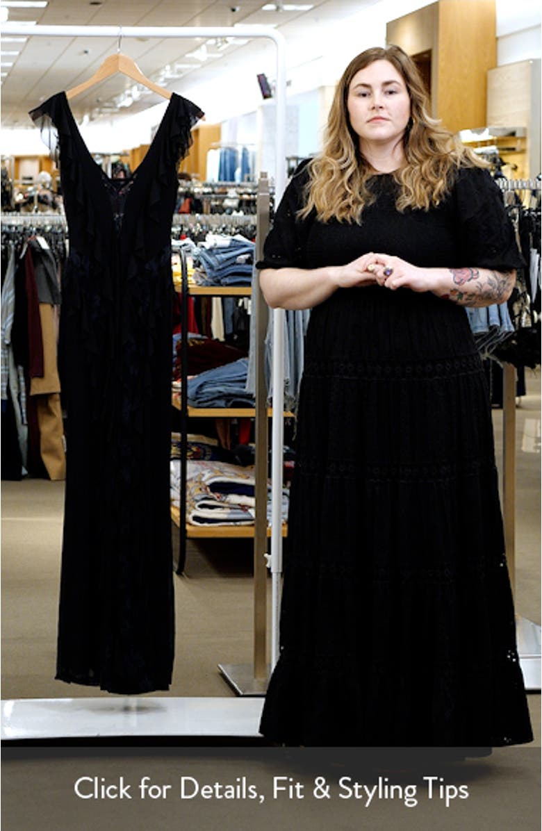 Trista Lace Inset Maxi Dress, sales video thumbnail