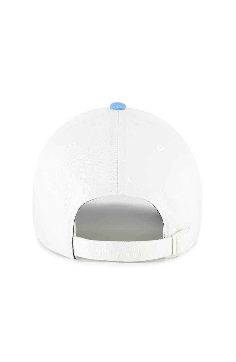 '47 Unisex '47 White/Sky Blue Chicago Sky Contemporary Two-Tone Clean Up Adjustable Hat, Alternate, color, White