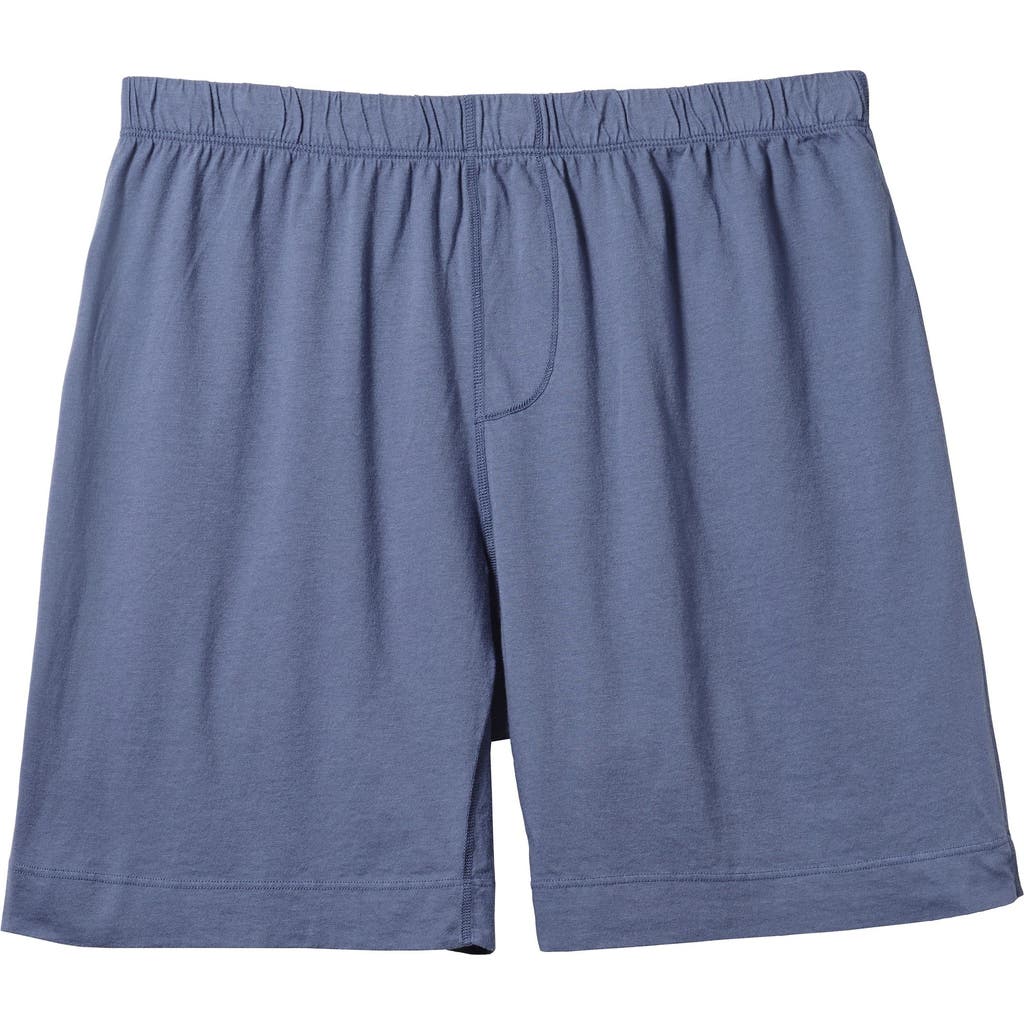 City Threads Usa-made Soft Cotton Jersey Boxer In Blue