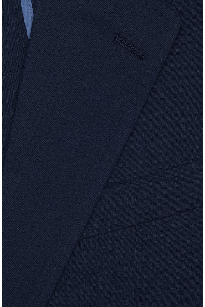 Seersucker Suit Jacket, Alternate, color, Navy